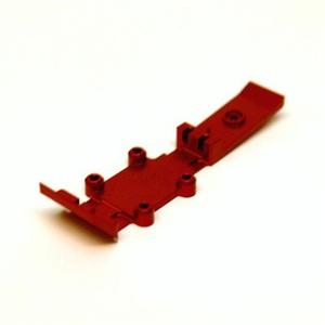 ST Racing Alum Front/Mid Skid Plate 1/16 E-Revo and Slash Red SPTST7037FMR