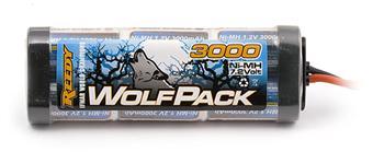 Associated Wolfpack 6C 7.2V 3000mAh NiMH Stick Std Plug ASC694
