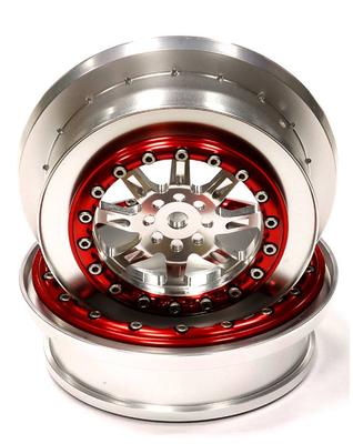 Integy Billet Machined T1 Rear Alloy Wheel Axial EXO Terra Red INTC24162RED