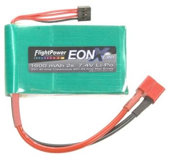 FlightPower EONX Lite LiPo 2S 7.4V 1600mAh 25C FPWEONXLITE-16002S