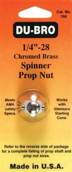 Dubro Chrome Brass Prop Nut 1/4 DUB768