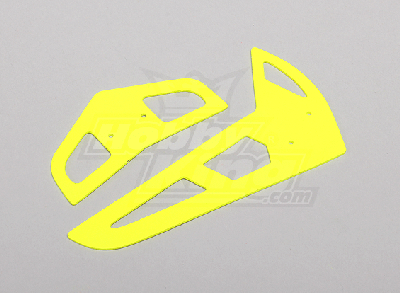 Neon Yellow Fiberglass Horizontal/Vertical Fins Trex 450 V1/V2/Sport/PRO