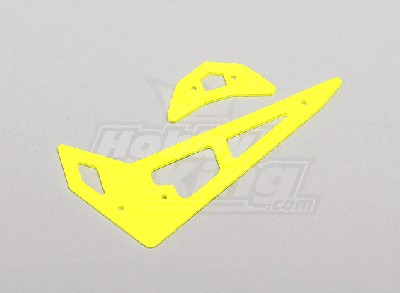Neon Yellow Fiberglass Horizontal/Vertical Fins Trex 250