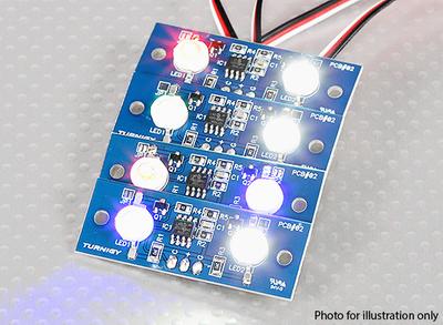 Two LED PCB Strobe Red and Continuous White 3.3~5.5V