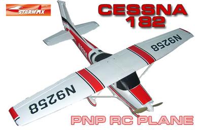 Cessna 182 Red RC plane PNP VERSION