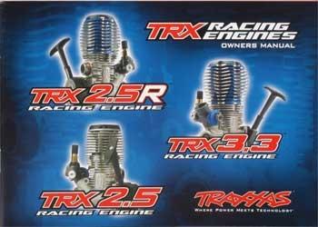 Traxxas Engine Manual TRX 2.5/2.5R/3.3 TRA5299R