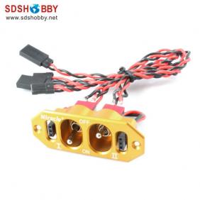 Twin Power Switch Yellow Color