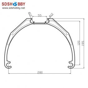 Landing Gear /Bumper Bracket/Foot Stand for X600 X525 SK450 X8 Four-axis, Six-axis Copters-One Pair
