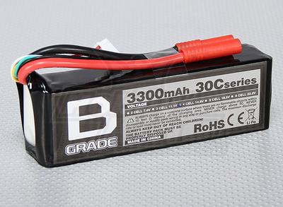 B-Grade 3300mAh 4S 30C Lipoly Battery