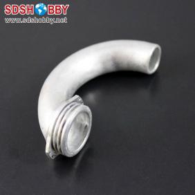 U-Manifold Aluminum Exhaust Pipe/Bent Pipe L80mm/ D16mm for Nitro Engine 21-25A