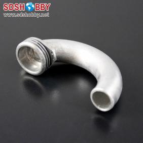U-Manifold Aluminum Exhaust Pipe/Bent Pipe L80mm/ D16mm for Nitro Engine 21-25A