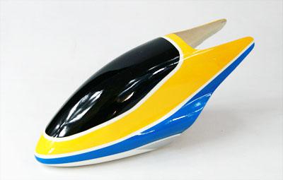 Painted Fiberglass Canopy for 450 Series Electric Helicopter (Yellow&Blue)