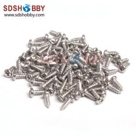 100pcs* Stainless Steel 304 Round Head Cross-shaped Self-tapping Screw M3*10