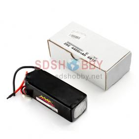 MAX FORCE 25Câˆ•4400mAhâˆ•6S1P/ 22.2V Lipo Battery for 600 helicopter
