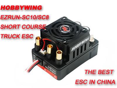 Ezrun-SC10 70A Short Course ESC + 3655SL-3500KV Motor + Pro-card Combo for 1/10 Truck