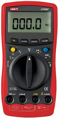 UNI-T 3 3/4-digit Modern Digital Multimeter (RPM Testing) UT60D