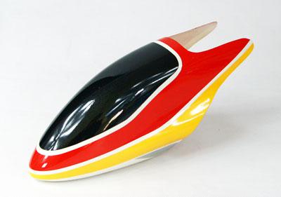 Painted Fiberglass Canopy for 450 Series Electric Helicopter (Red&Yellow)