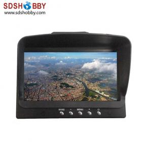 HIEE 7in AV Monitor for FPV Aerial Photography with Sun shading hood / No Blue Screen