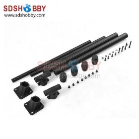 DIY Carbon Fiber Multi-axis Retractable Landing Gear for four-axle/ six-axle Aircrafts T Type