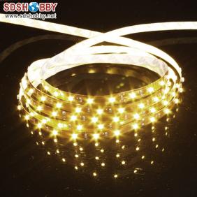 Waterproof LED Night Light Belt with Adhesive Patch for Aircraft Model (Warm White) L=1m