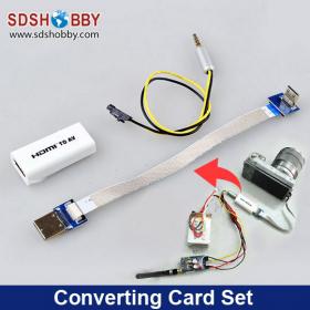 Converting Card Set/ HDMI Convert to AV to Analog Signal for FPV Aerial Photography