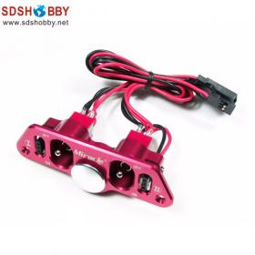 Twin Power Switch with Fuel Dot-Red Color