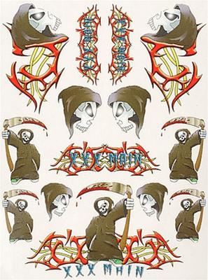 XXX Main Tribal Death Sticker Sheet XXXS019