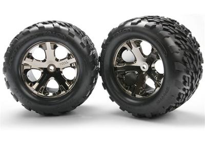 Traxxas Rear Only 2.8" Mounted All Star Wheels and Tires TRA3668A