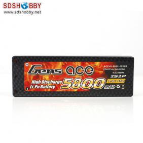 Gens ACE New Design High Quality 5800mAh 45C 2S 7.4V Lipo Battery with T Plug
