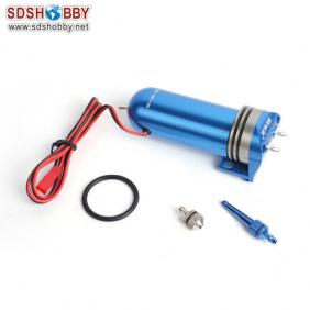 CNC Processed Electric Fuel  Pump-Blue 7.2-12V For Gas and Nitro