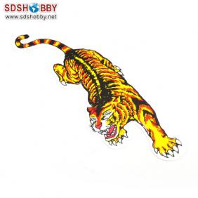 Tiger Shape  Double Sides Stickers/Decals on cover 195×70mm Medium Type one bag