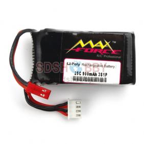 Max Force 25C 900mAh 3-Cell/3S 11.1V Li-Po Batteries