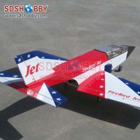 Fire Bird Jet Trainer/Jet Airplane ARF-Red & White & Blue Color (Can be Equipped with Kingtech K60)