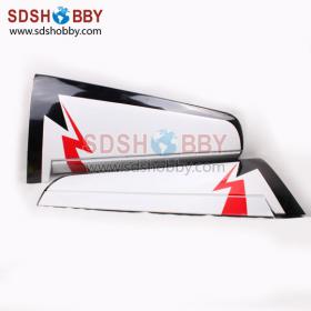 Wings for Sbach 342 50cc Carbon Fiber Version RC Gas Airplane Black & Red (For AG309-A) a pair