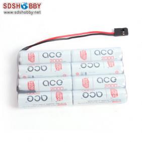GENSACE Ni-MH AA 2000mAh 9.6V 8S Ni-MH battery (long time usage after well charged) for RC model receiver battery and other electrical toys