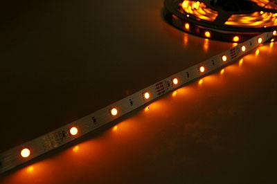 11mm Width LED Lights Strip W/adhesive backing 1 meter - Yellow