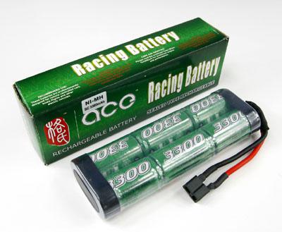 ACE Ni-Mh 3300mAh/7.2V HP SC Battery Pack W/Dean Style Connector Competition Class (Flat)