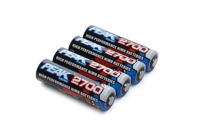 Peak Racing 2700mAH Aa Nimh Rechargeable Batteries (4) PEK00581