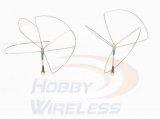 1.2 & 1.3GHz BlueBeam Antenna Whip Set Tuned for 1.280Mhz - RHCP SMA Male