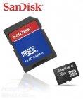 SanDisk 16GB MicroSD SDHC Class 4 Memory Card + SD Adapter