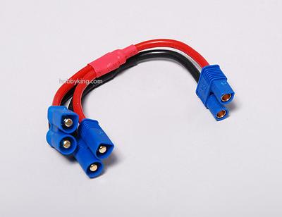 EC3 Battery Harness 14AWG for 2 Packs in Parallel