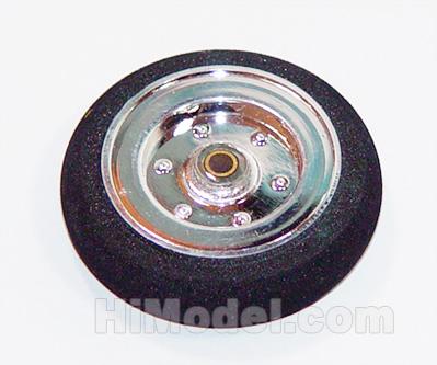 D53×Φ3×H15mm Electroplate Super Light Wheel (Plastic rim,Foam Tyre) HY006-03105
