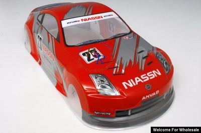 1/10 Nissan Fairlady Advan Analog Painted RC Car Body (Red)