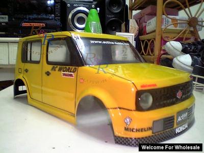1/10 RC Nissan Cube Mini Car Shell with light box &amp; wheel cover