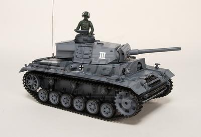 Panzer Kampfwagen III Ausf.L RC Tank RTR w/ Airsoft & Tx