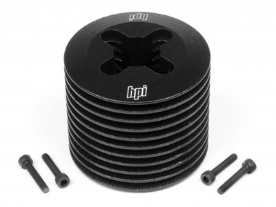 HPI Aluminum Heatsink Head Black F3.5 Trophy 3.5 HPI1458