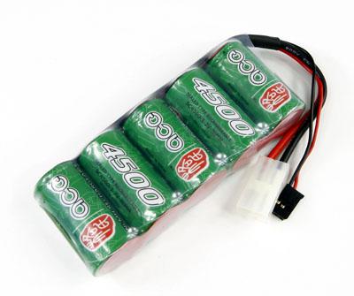 ACE Ni-Mh 4500mAh/6.0V HP SC Battery Pack W/Tamiya & Futaba Connectors Competition Class (Flat)