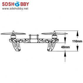 Frame for ST330 Four-axis Flyer/Quadcopter