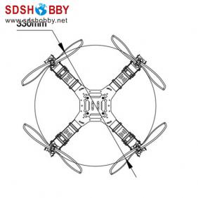 Frame for ST330 Four-axis Flyer/Quadcopter