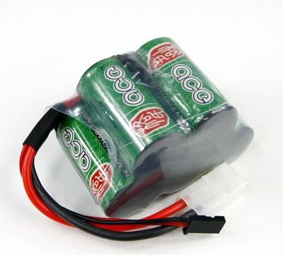 ACE Ni-Mh HP SC 4500mAh/6.0V Battery Pack W/Futaba,Tamiya Connectors Competition Class (Trapezia)